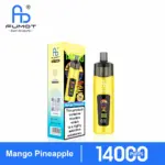 FUMOT Altera 14K Mango Pineapple disposable vape with yellow device and retail box