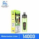 FUMOT Altera 14K Watermelon Lime disposable vape with green device and retail box