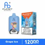 FUMOT Digital Box 12000 Grape Ice disposable vape