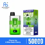 FUMOT ECO 2in1 50K vape device and box for the Cherry Ice & Blue Razz Cherry flavor pair