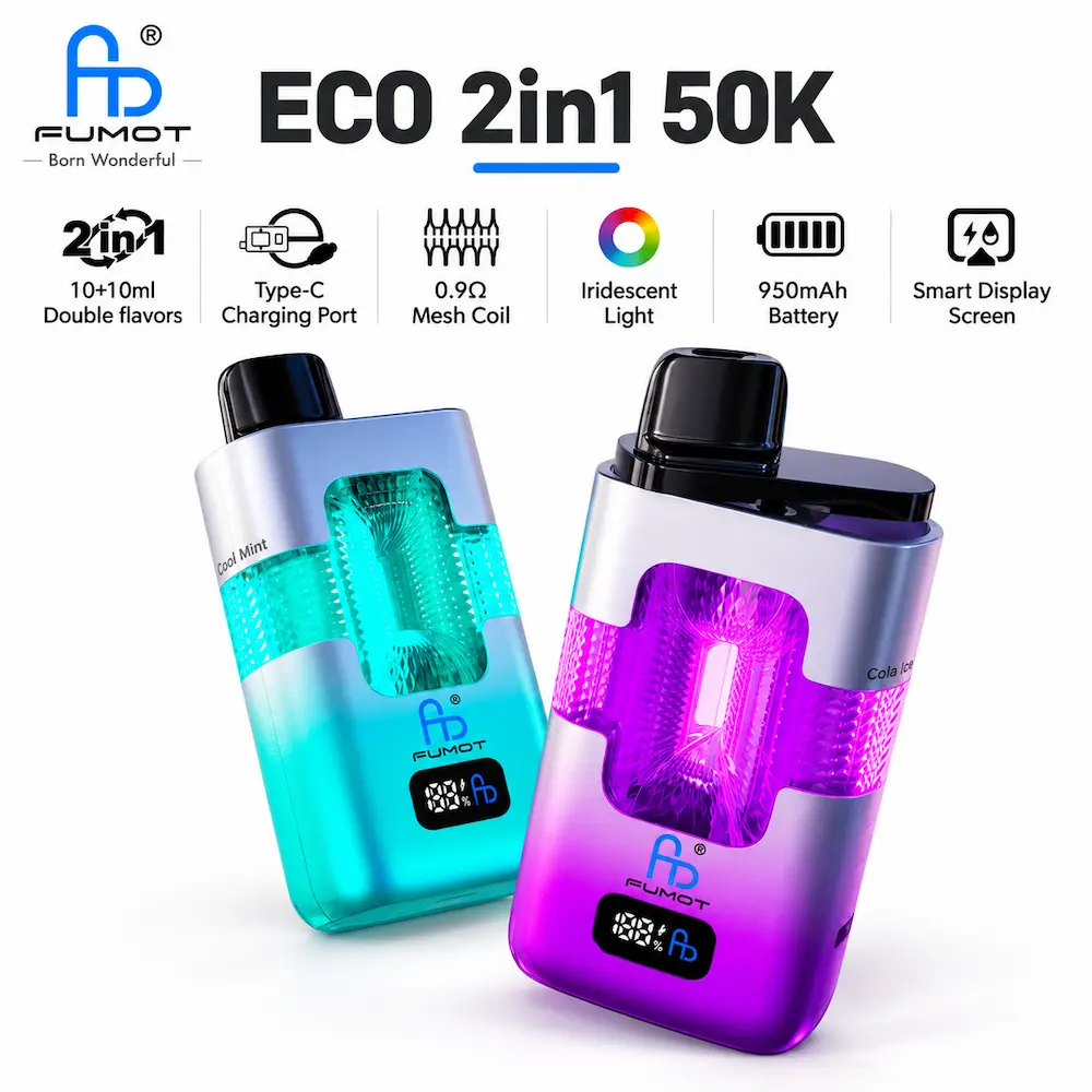 FUMOT ECO 2in1 50K dual-flavor vape device