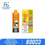 FUMOT ECO 4in1 80K vape and box with Blueberry On Ice four-flavor combination
