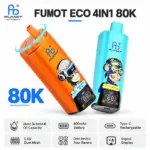 FUMOT ECO 4in1 80K four-flavor disposable vape in orange and blue