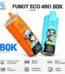 FUMOT ECO 4in1 80K four-flavor disposable vape in orange and blue