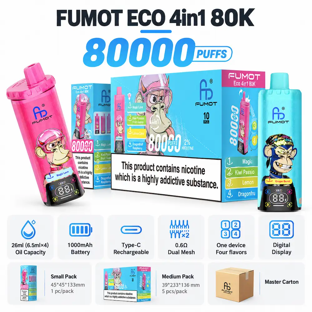 FUMOT ECO 4in1 80K four-flavor disposable vape