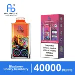 FUMOT Leopard 40K Blueberry Cherry Cranberry flavor disposable vape
