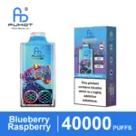 FUMOT Leopard 40K Blueberry Raspberry flavor disposable vape