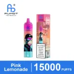 Fumot Tornado 15000 Pink Lemonade disposable vape with retail packaging