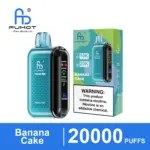FUMOT Tornado 20000 Banana Cake disposable vape and packaging