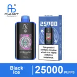 FUMOT Tornado 25000 Black Ice disposable vape and packaging