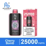 FUMOT Tornado 25000 Cherry Bomb disposable vape and packaging