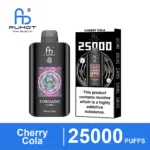 FUMOT Tornado 25000 Cherry Cola disposable vape and packaging