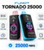 FUMOT Tornado 25000 disposable vape with touchscreen and dual mesh coil