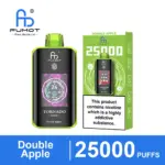 FUMOT Tornado 25000 Double Apple disposable vape and packaging
