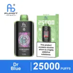 FUMOT Tornado 25000 Dr Blue disposable vape and packaging