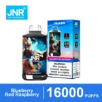 JNR Falcon 16K Blueberry Red Raspberry vape with retail box