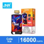 JNR Falcon 16K Cola Ice disposable vape with matching retail box
