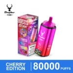 STAGBAR 4-in-1 80K Cherry Edition disposable vape with colorful device and retail packaging