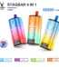 STAGBAR 4-in-1 80K disposable vape devices with LED display, Type-C charging and flavor changer
